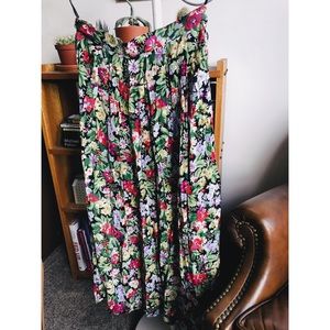 Vintage Liz Claiborne Pleated Rayon Skirt